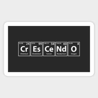 Crescendo (Cr-Es-Ce-Nd-O) Periodic Elements Spelling Sticker